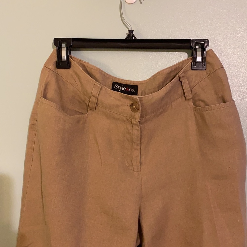 Style & Co. Wide-Leg Khaki Trousers - Picture 6 of 7